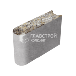 Бортовой камень БРШ 50.20.8, агат-желтый с мраморной крошкой