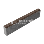 Бортовой камень БР 100.20.8, коричневый с мраморной крошкой