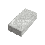 Тротуарная плитка Прямоугольник 10х20х10 см, белая на камне
