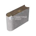 Бордюрный камень БРШ 50.20.8, осень с гранитной крошкой